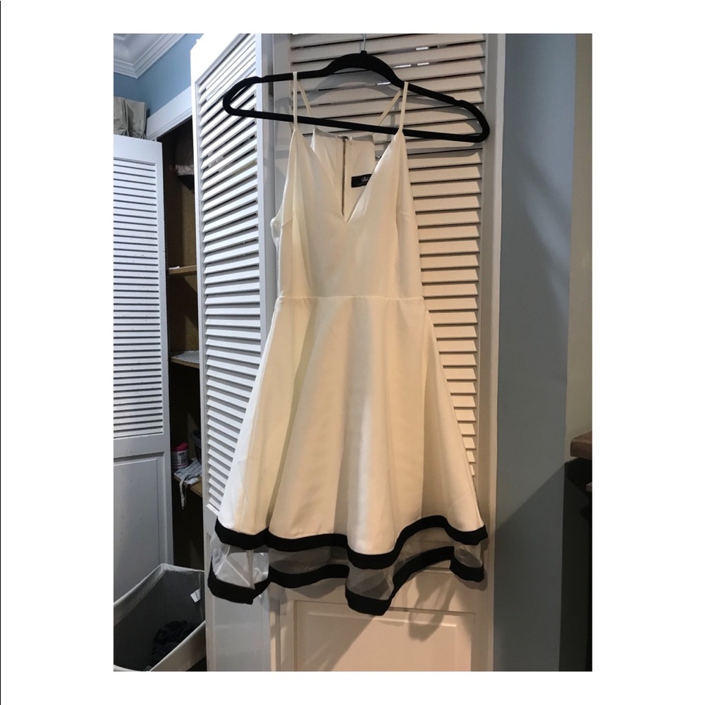 White skater dress